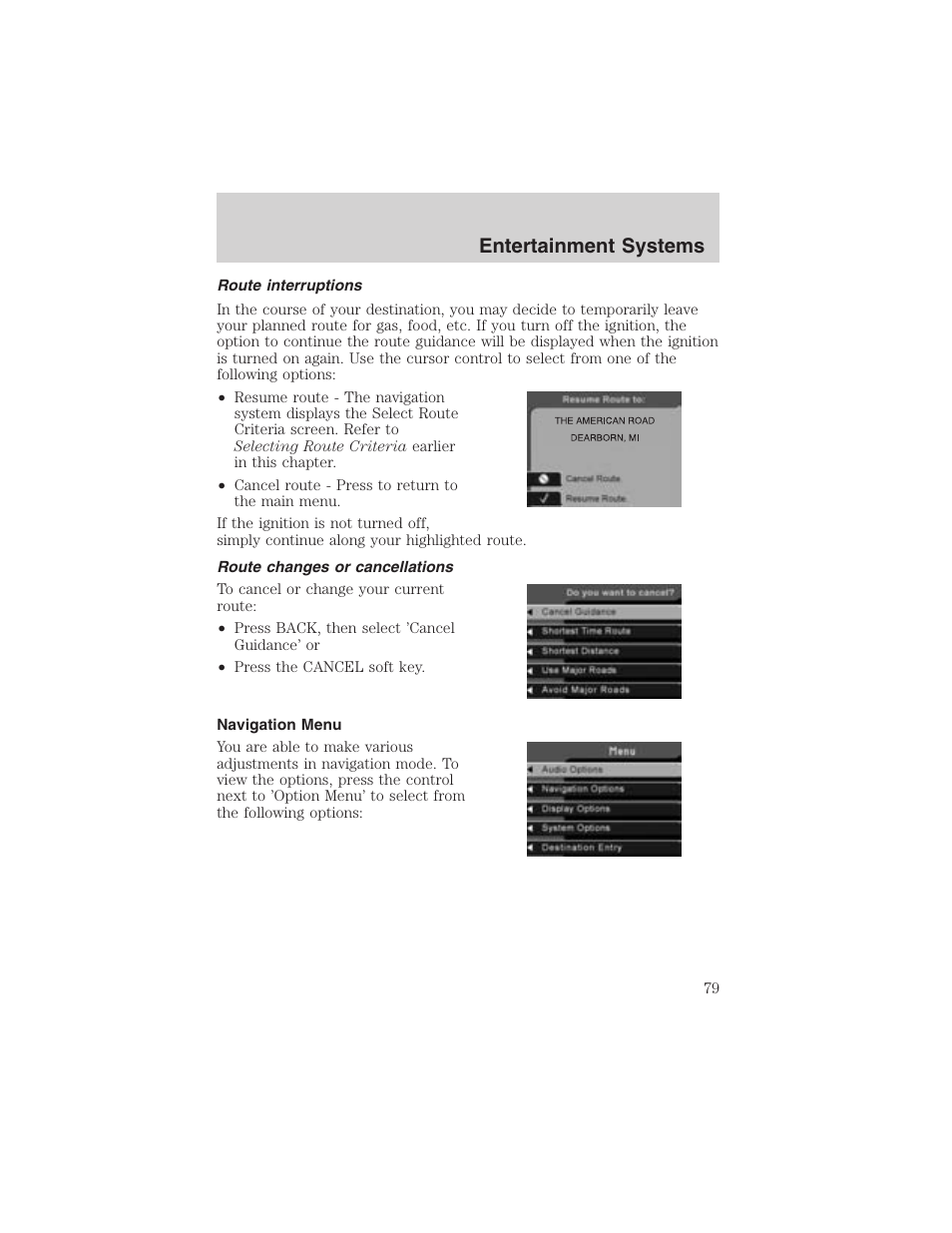 Entertainment systems | FORD 2003 Expedition v.4 User Manual | Page 79 / 344