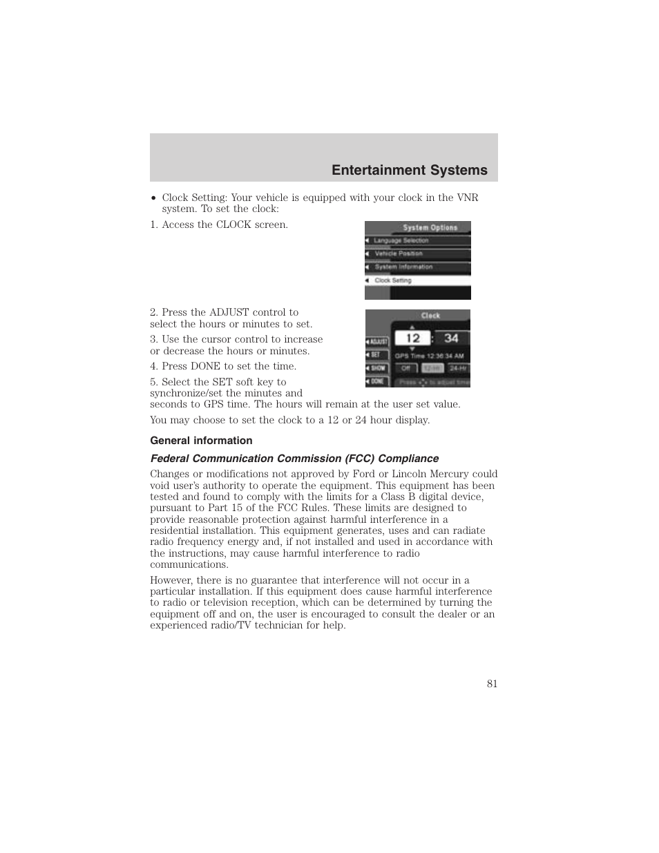 Entertainment systems | FORD 2003 Expedition v.4 User Manual | Page 81 / 344