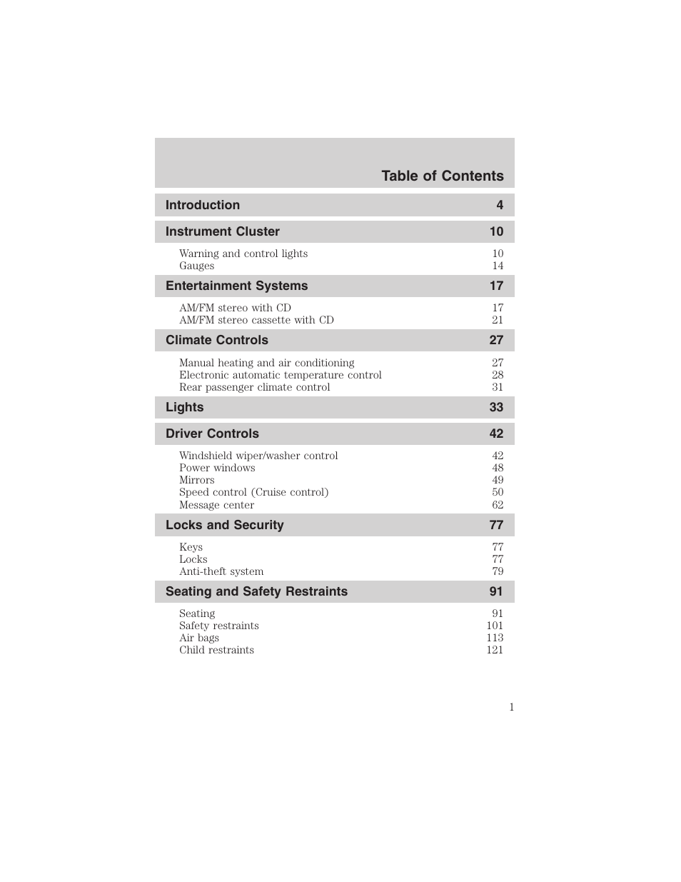 FORD 2003 Explorer v.1 User Manual | 272 pages