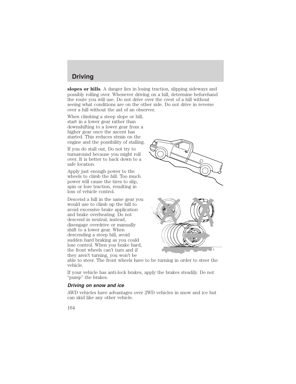 Driving | FORD 2003 Explorer v.1 User Manual | Page 164 / 272