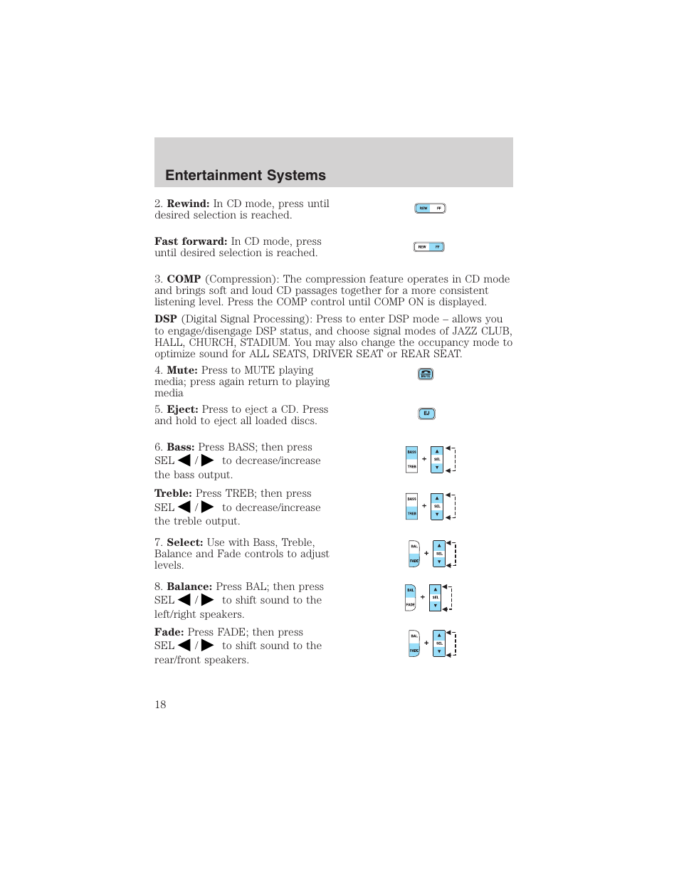 Entertainment systems | FORD 2003 Explorer v.1 User Manual | Page 18 / 272