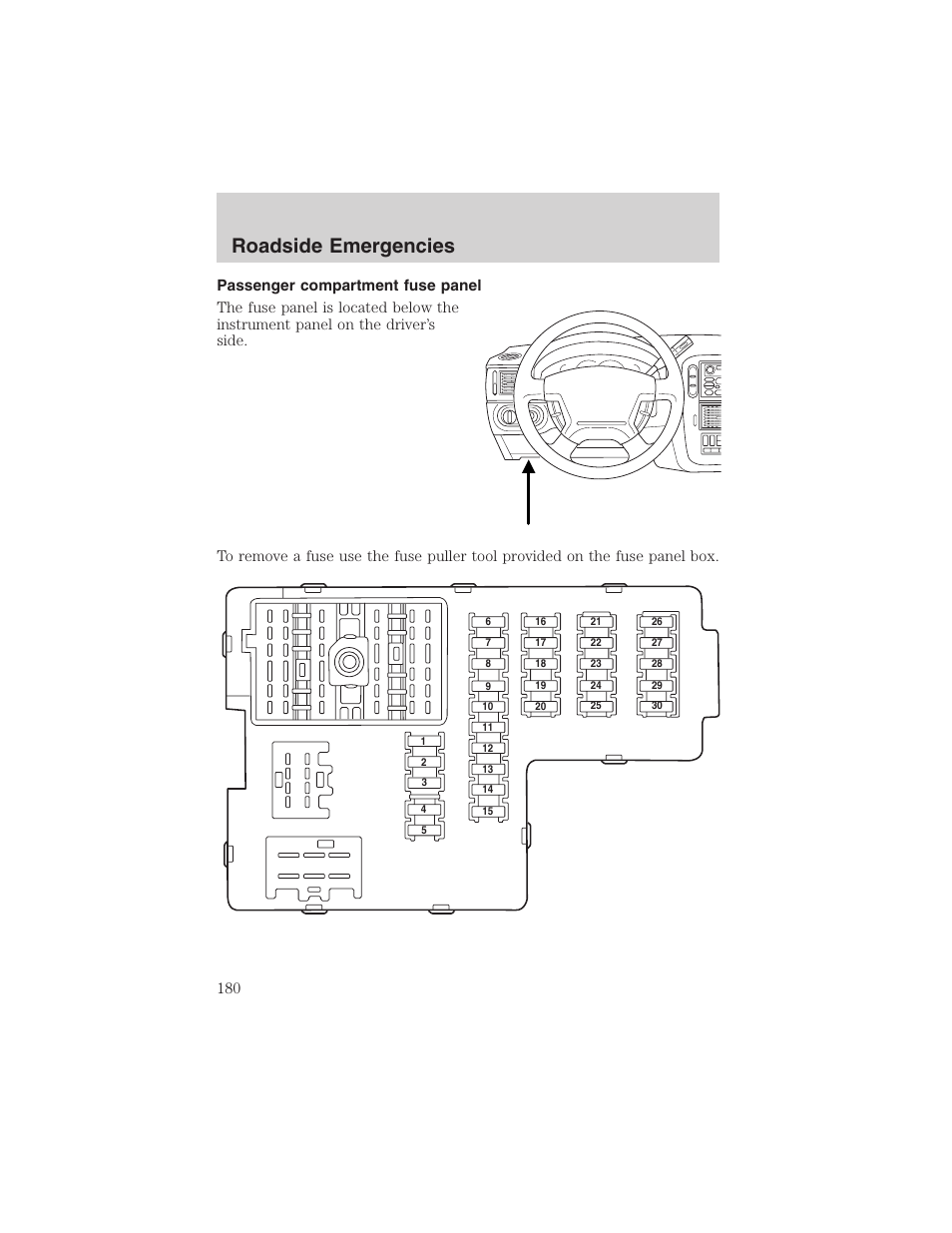 Roadside emergencies | FORD 2003 Explorer v.1 User Manual | Page 180 / 272