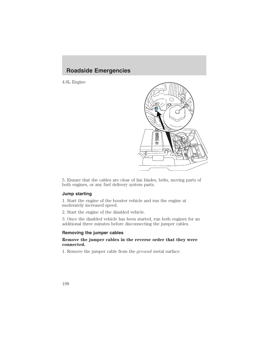 Roadside emergencies | FORD 2003 Explorer v.1 User Manual | Page 198 / 272