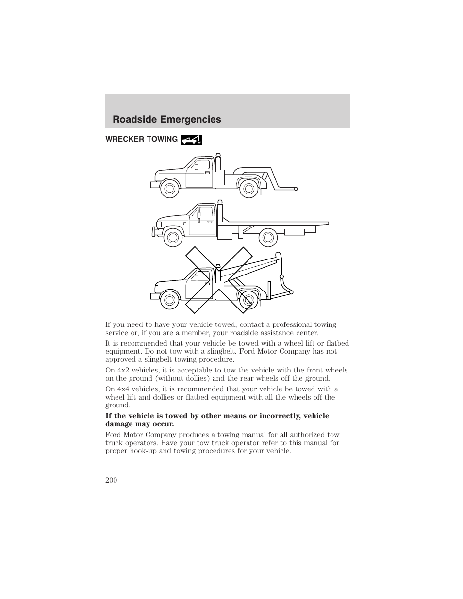 Roadside emergencies | FORD 2003 Explorer v.1 User Manual | Page 200 / 272