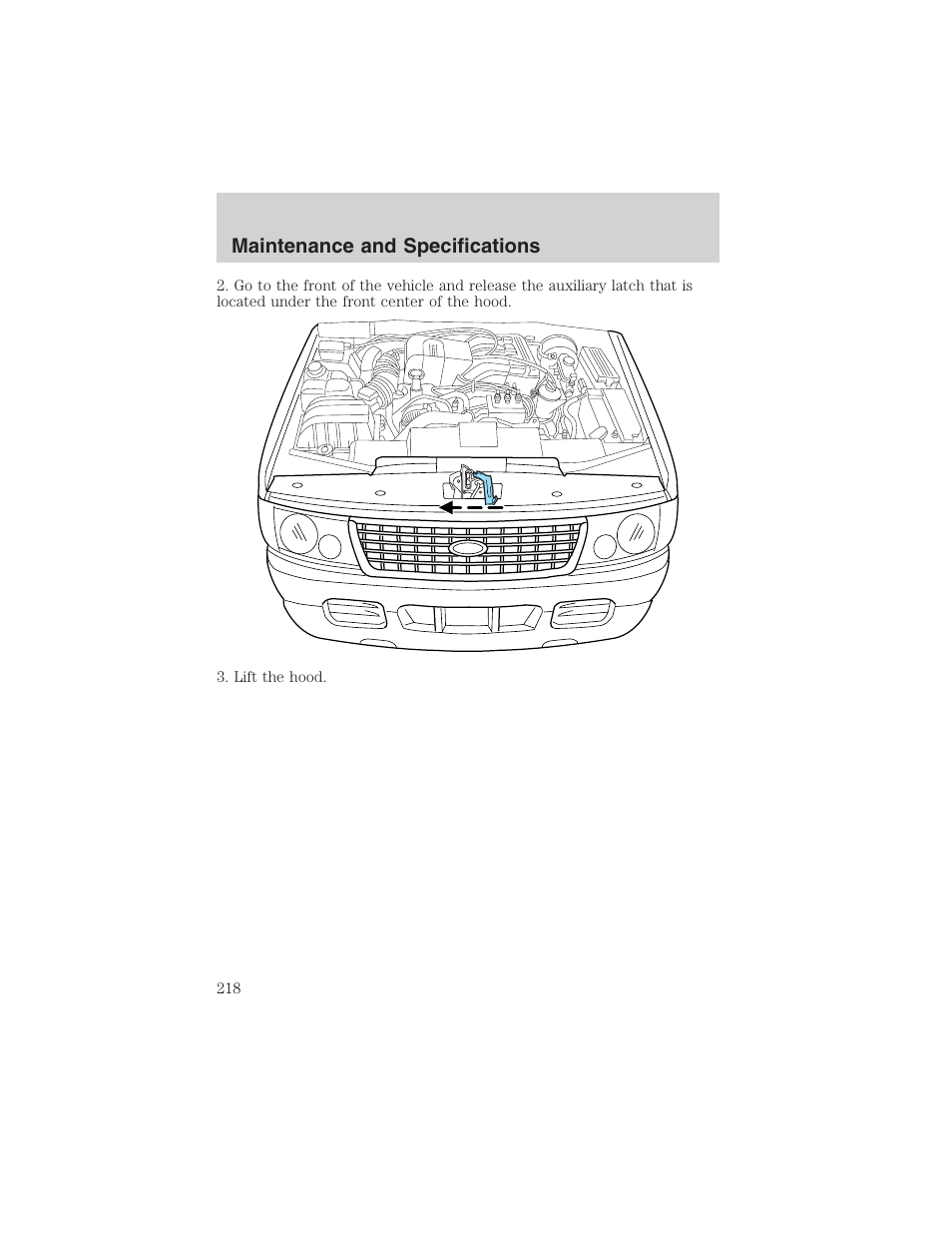 Maintenance and specifications | FORD 2003 Explorer v.1 User Manual | Page 218 / 272