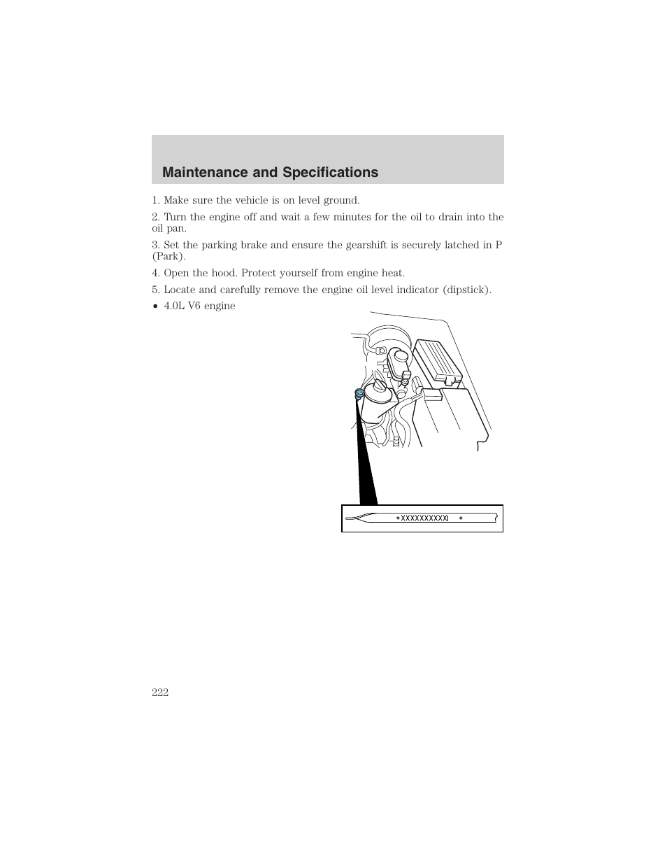 Maintenance and specifications | FORD 2003 Explorer v.1 User Manual | Page 222 / 272