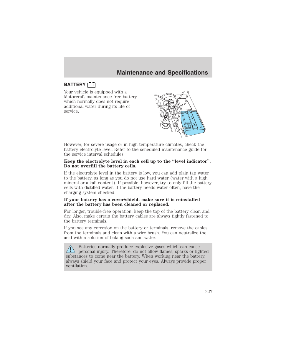 Maintenance and specifications | FORD 2003 Explorer v.1 User Manual | Page 227 / 272