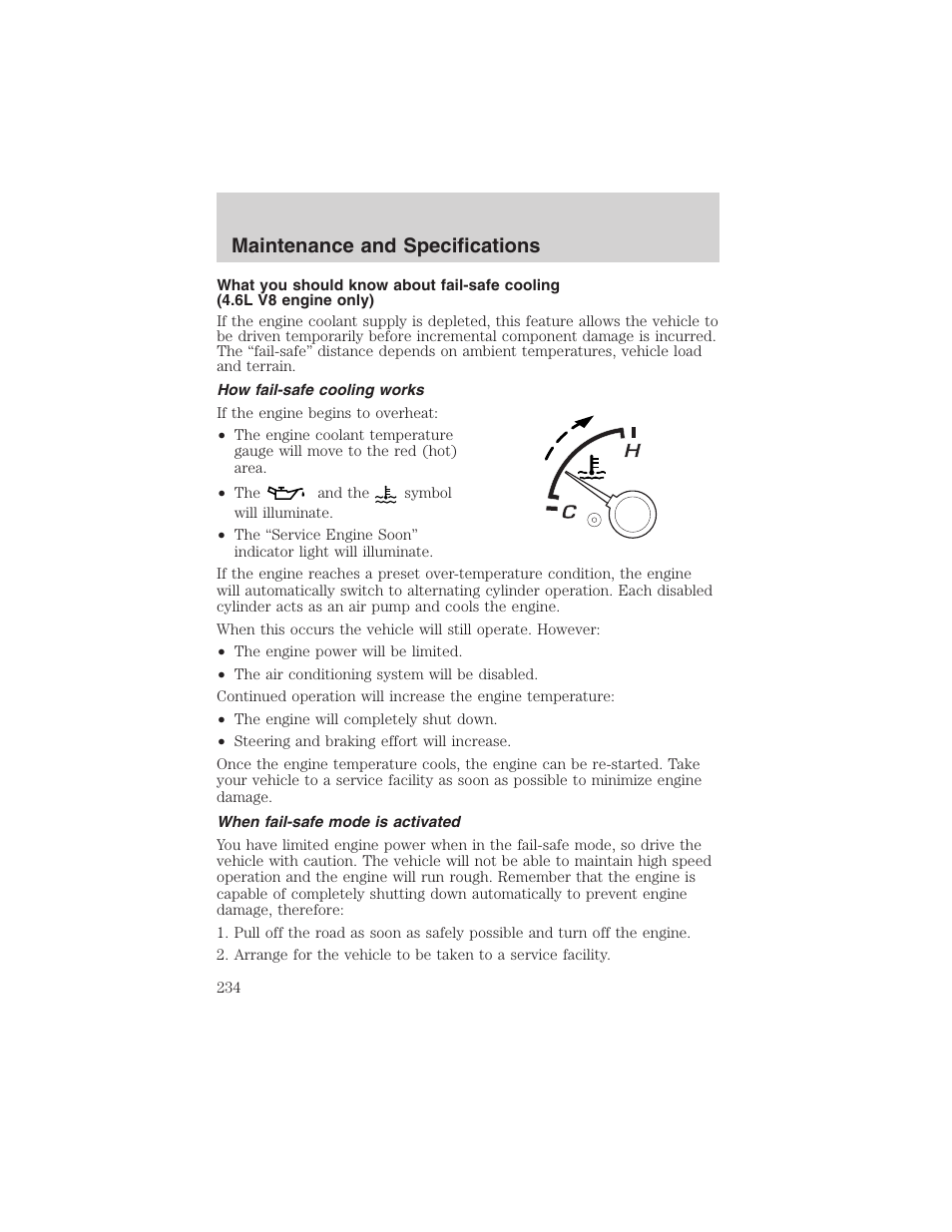 Maintenance and specifications | FORD 2003 Explorer v.1 User Manual | Page 234 / 272