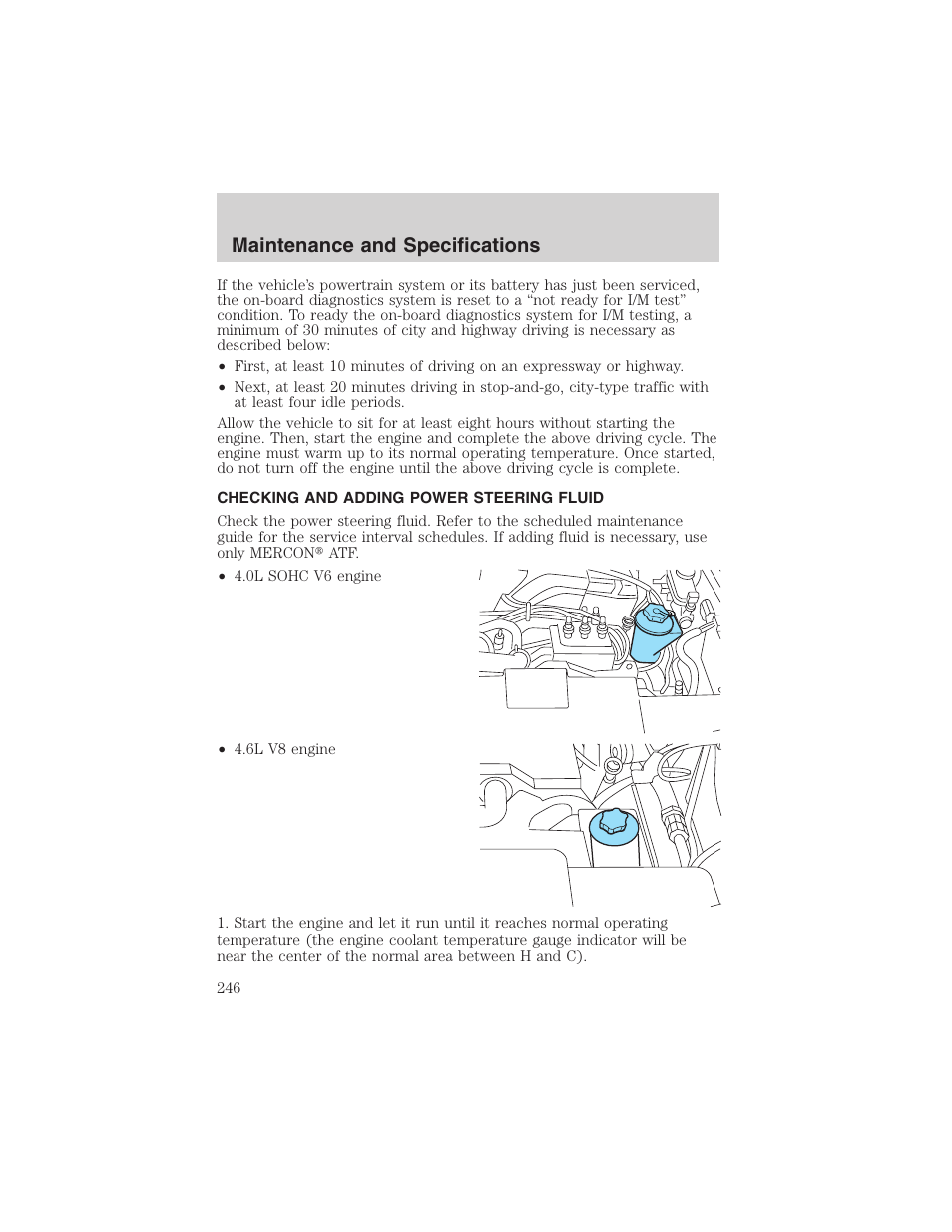 Maintenance and specifications | FORD 2003 Explorer v.1 User Manual | Page 246 / 272