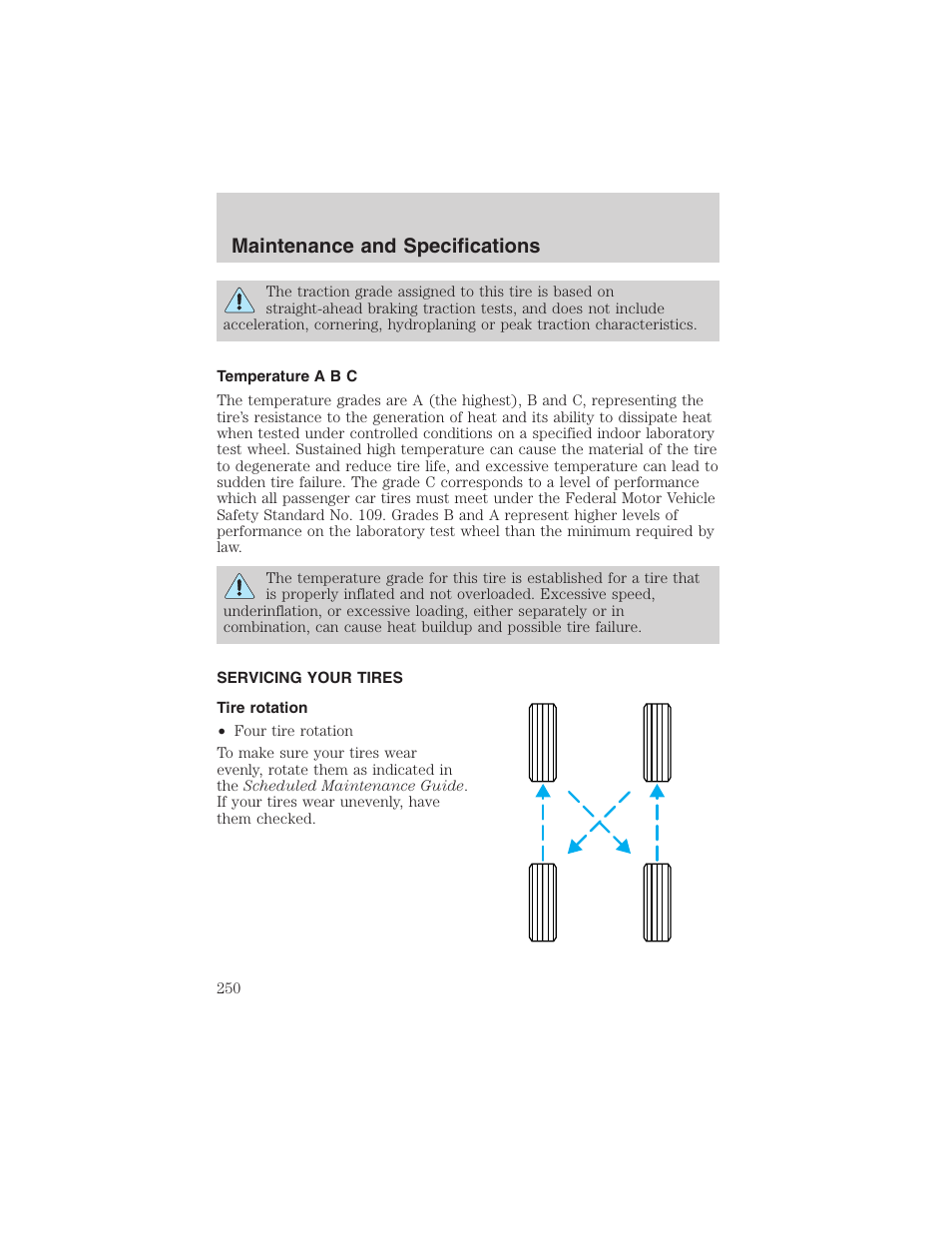 Maintenance and specifications | FORD 2003 Explorer v.1 User Manual | Page 250 / 272