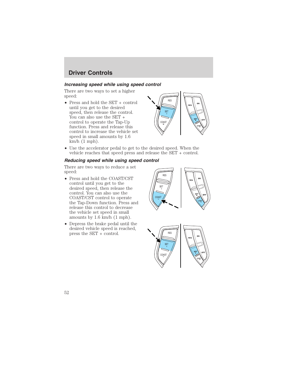 Driver controls | FORD 2003 Explorer v.1 User Manual | Page 52 / 272