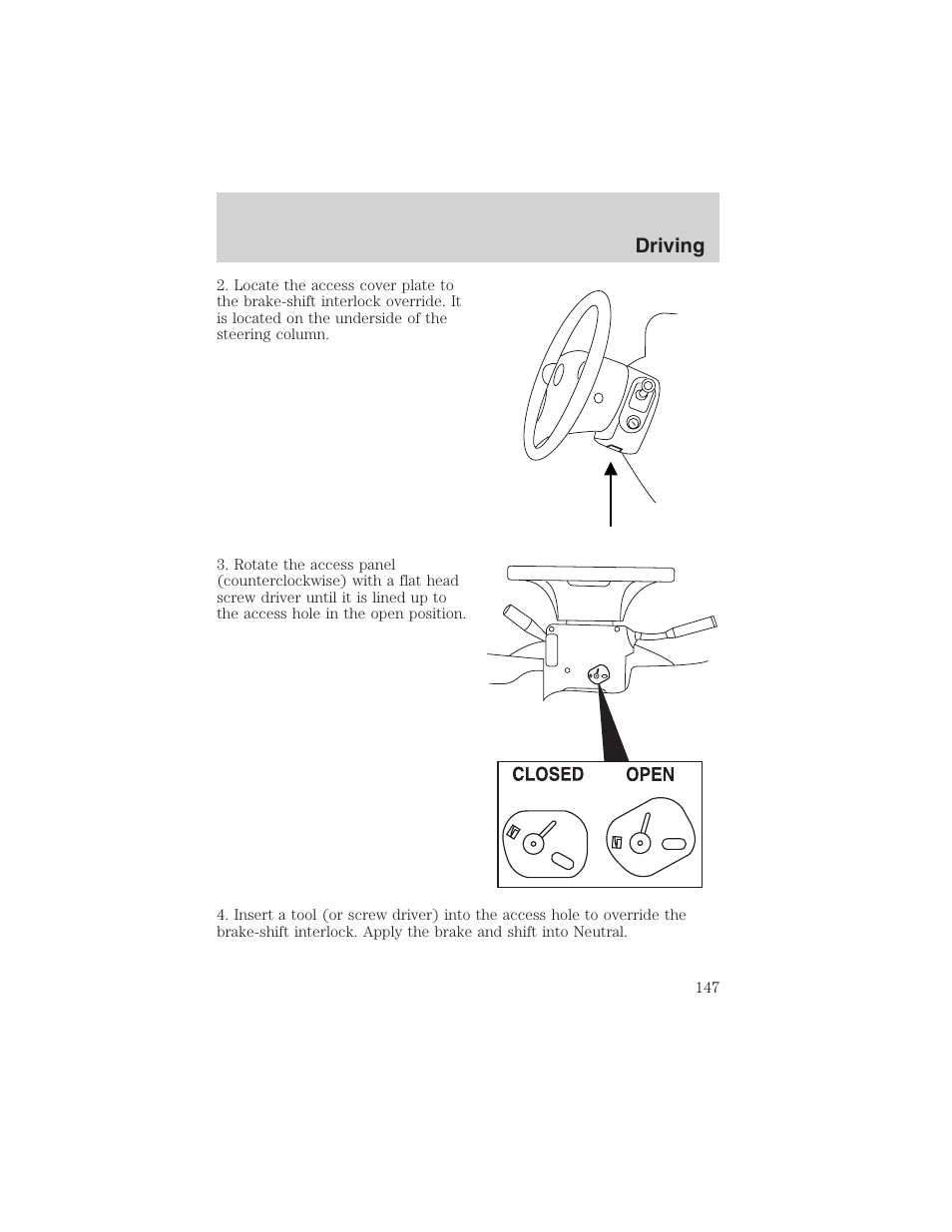 Driving | FORD 2003 Explorer v.2 User Manual | Page 147 / 280