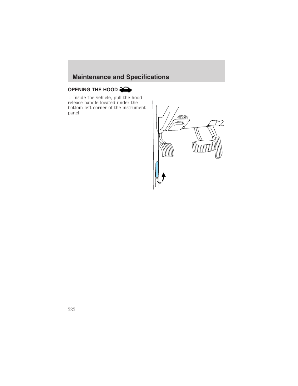 Maintenance and specifications | FORD 2003 Explorer v.2 User Manual | Page 222 / 280