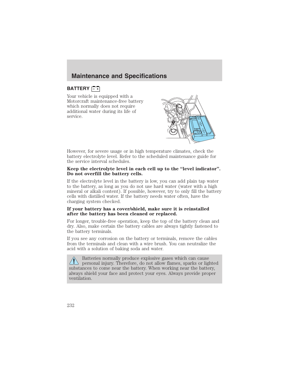 Maintenance and specifications | FORD 2003 Explorer v.2 User Manual | Page 232 / 280