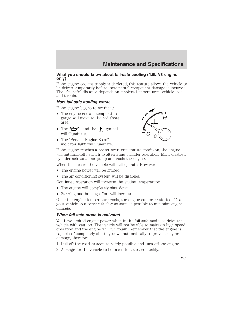 Maintenance and specifications | FORD 2003 Explorer v.2 User Manual | Page 239 / 280