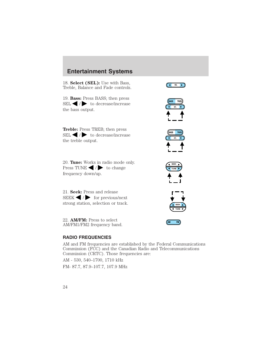 Entertainment systems | FORD 2003 Explorer v.2 User Manual | Page 24 / 280