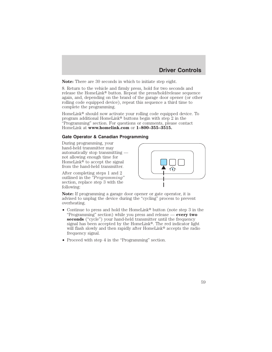 Driver controls | FORD 2003 Explorer v.2 User Manual | Page 59 / 280