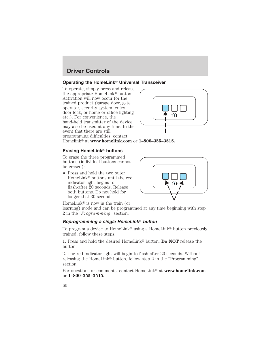 Driver controls | FORD 2003 Explorer v.2 User Manual | Page 60 / 280