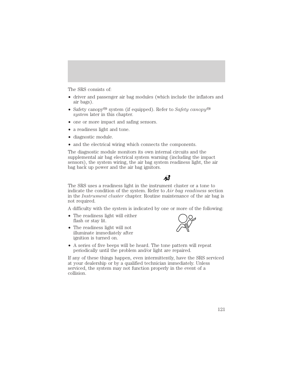 Seating and safety restraints | FORD 2003 Explorer v.3 User Manual | Page 121 / 280