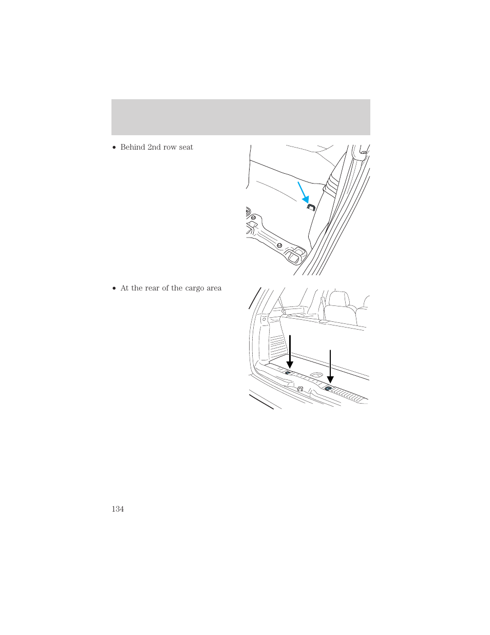 Seating and safety restraints | FORD 2003 Explorer v.3 User Manual | Page 134 / 280