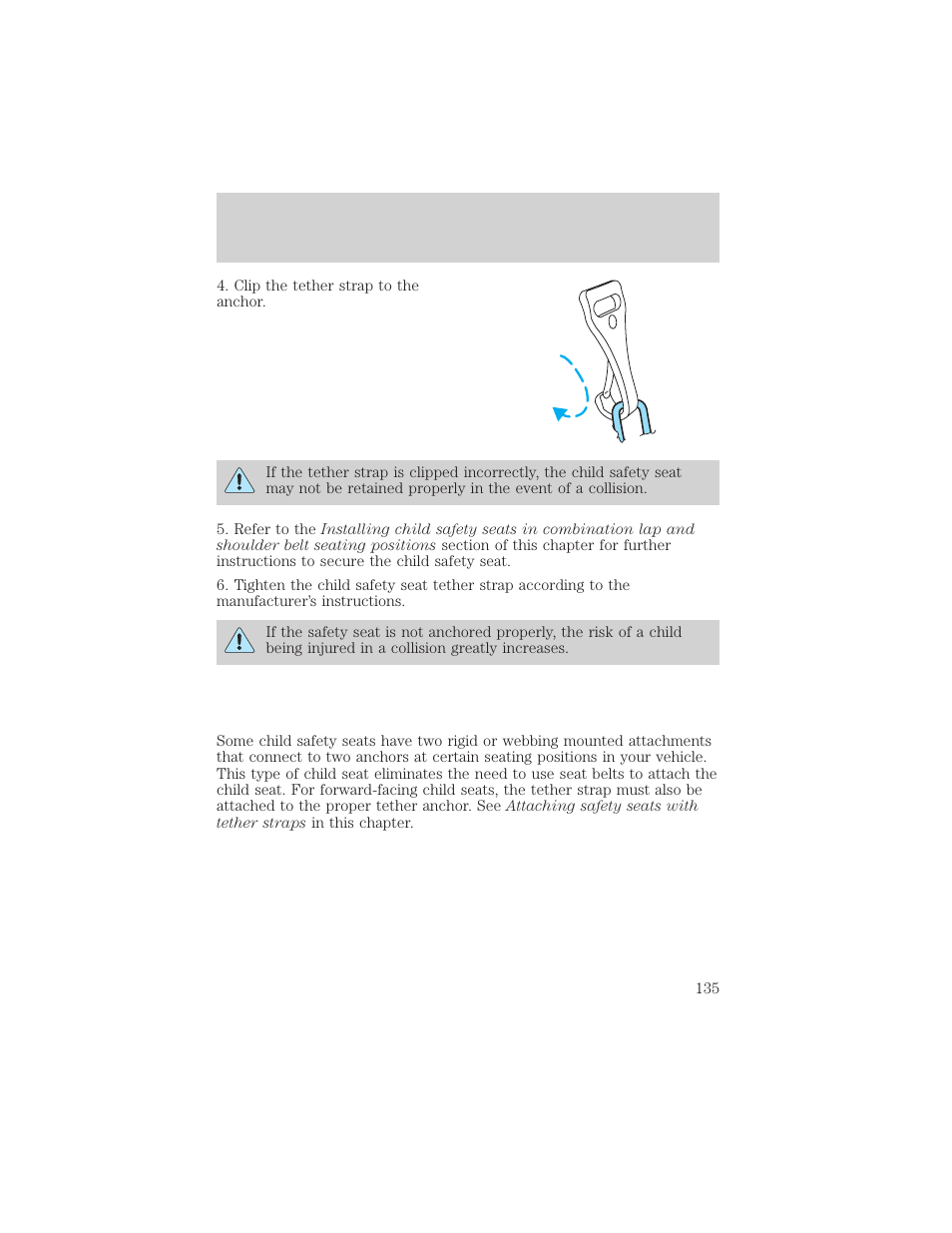 Seating and safety restraints | FORD 2003 Explorer v.3 User Manual | Page 135 / 280
