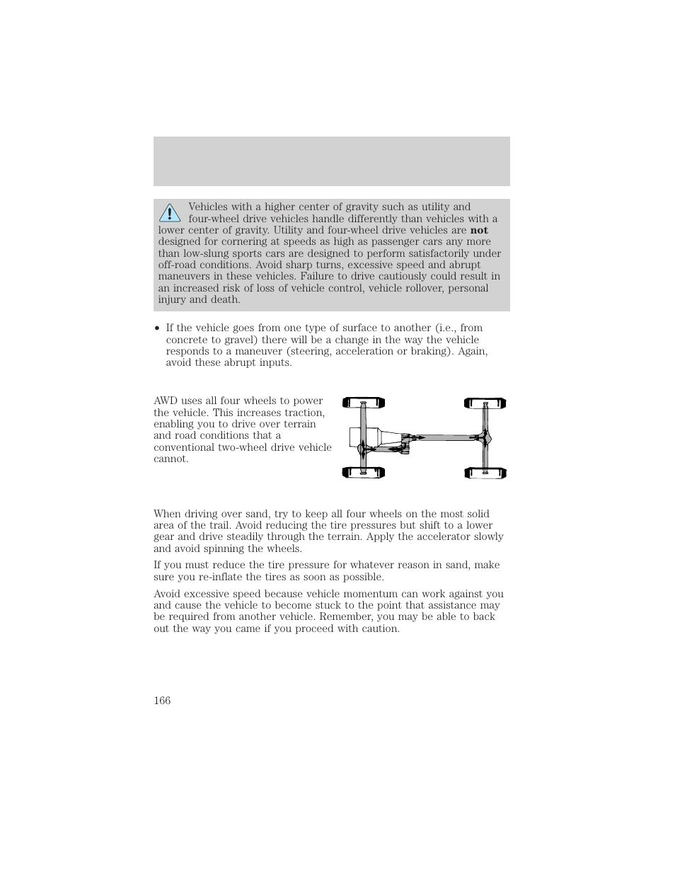 Driving | FORD 2003 Explorer v.3 User Manual | Page 166 / 280