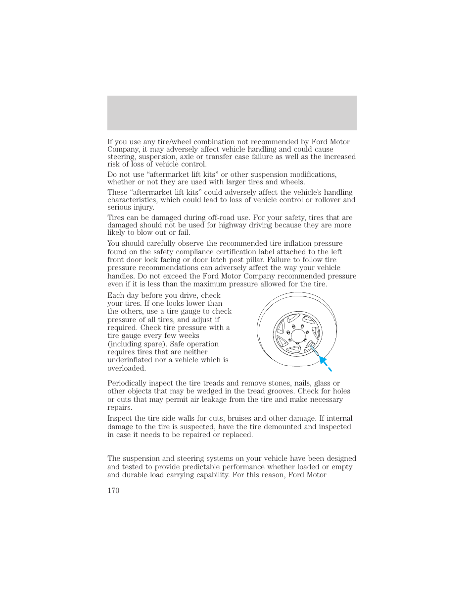 Driving | FORD 2003 Explorer v.3 User Manual | Page 170 / 280