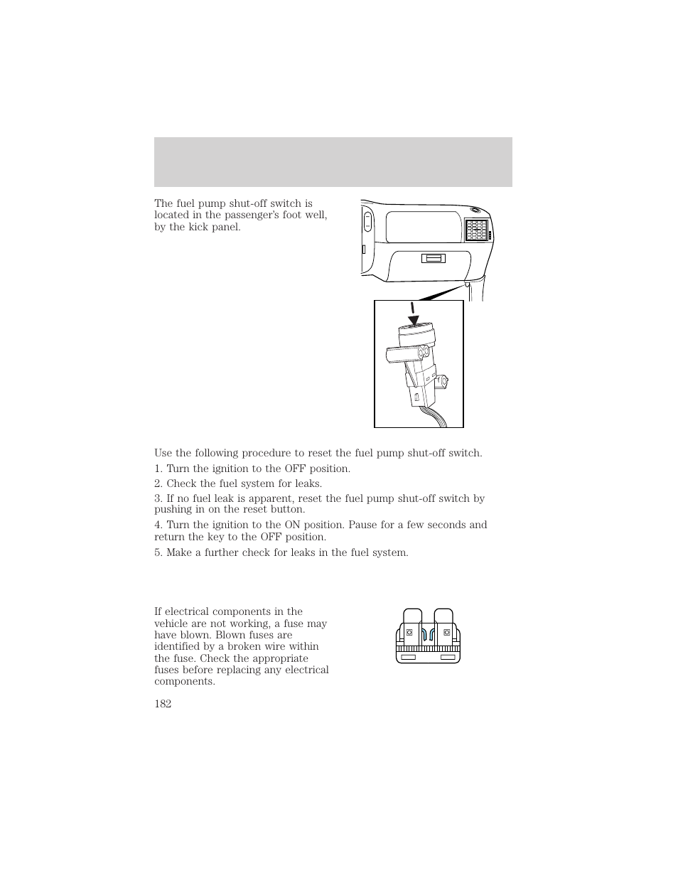 Roadside emergencies | FORD 2003 Explorer v.3 User Manual | Page 182 / 280