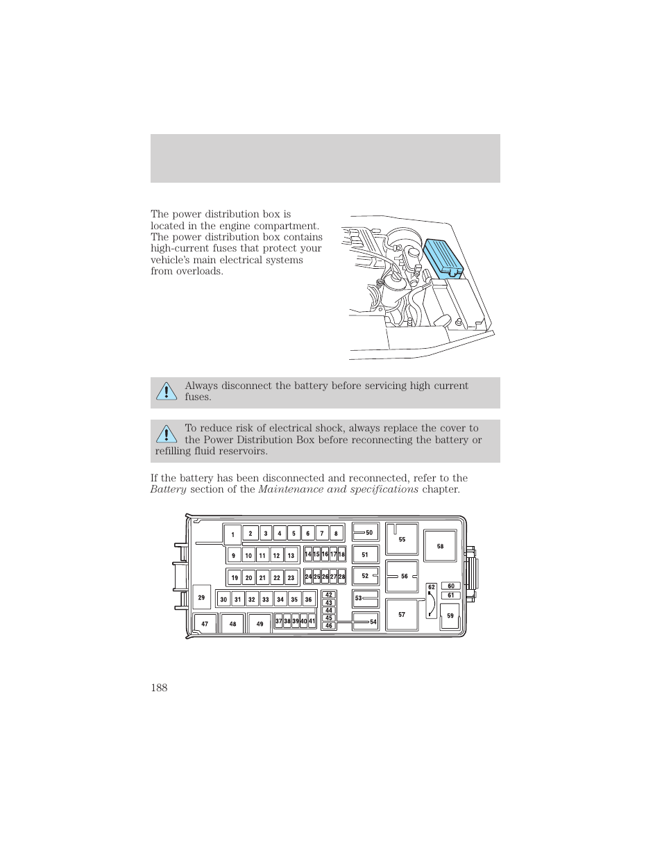 Roadside emergencies | FORD 2003 Explorer v.3 User Manual | Page 188 / 280