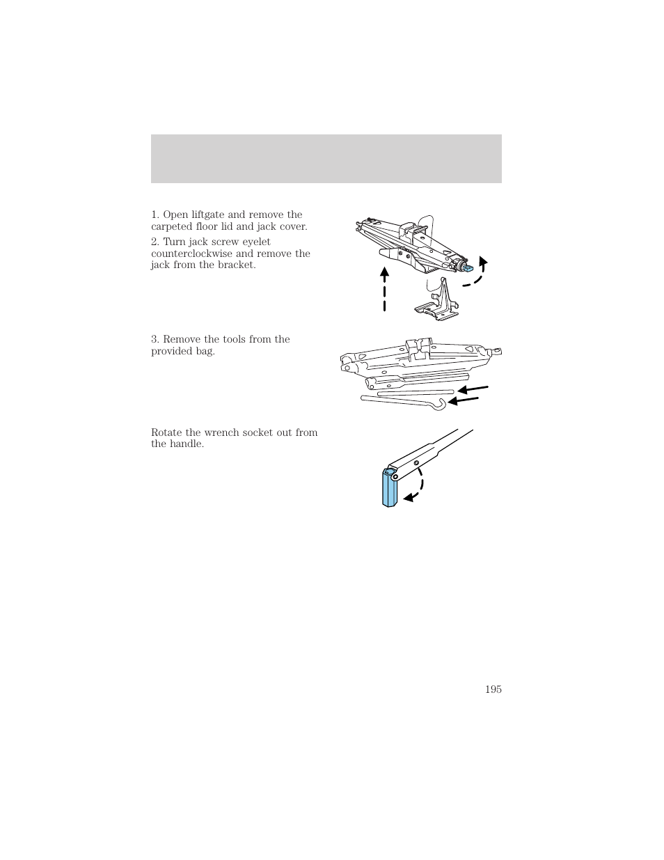 Roadside emergencies | FORD 2003 Explorer v.3 User Manual | Page 195 / 280