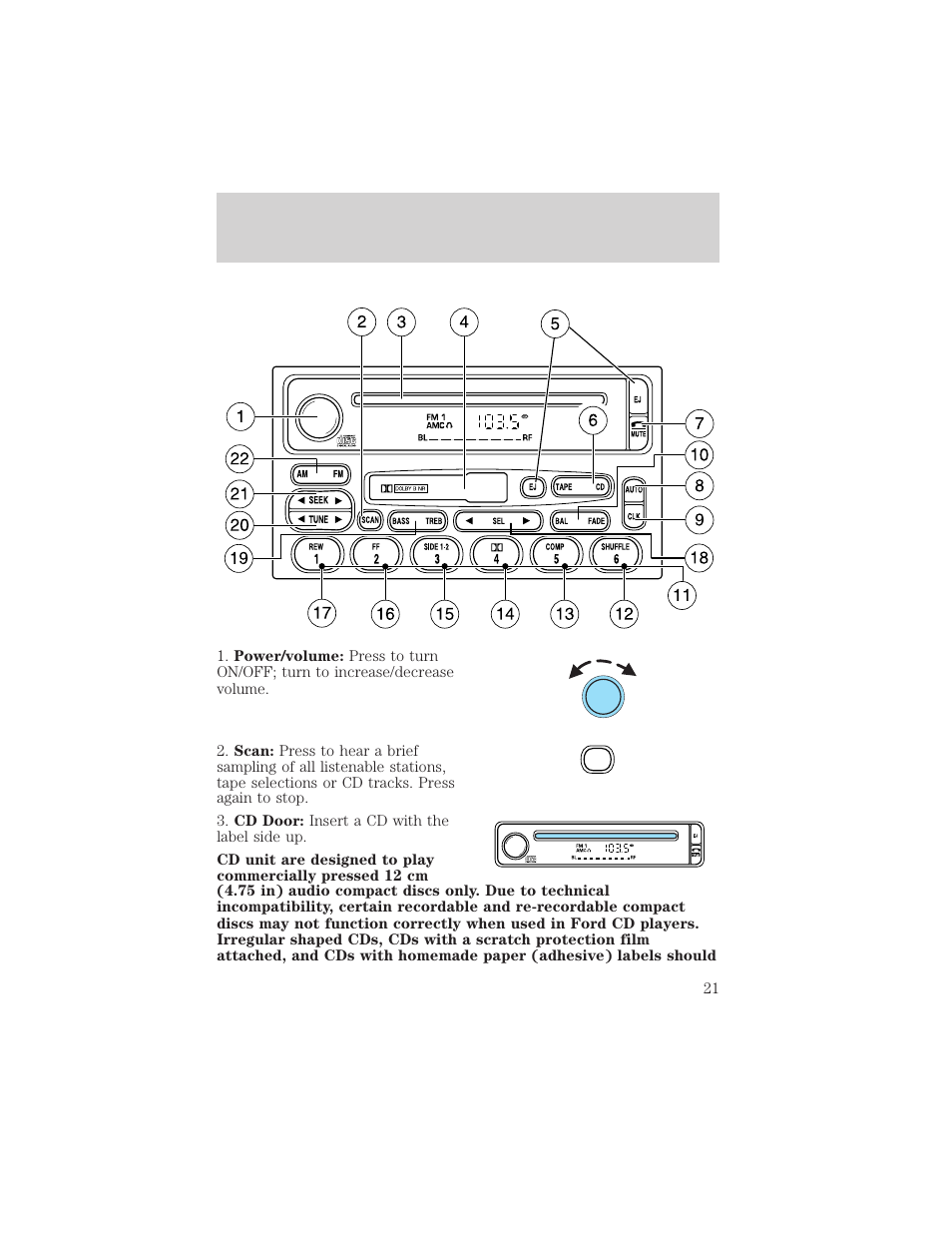 Entertainment systems | FORD 2003 Explorer v.3 User Manual | Page 21 / 280