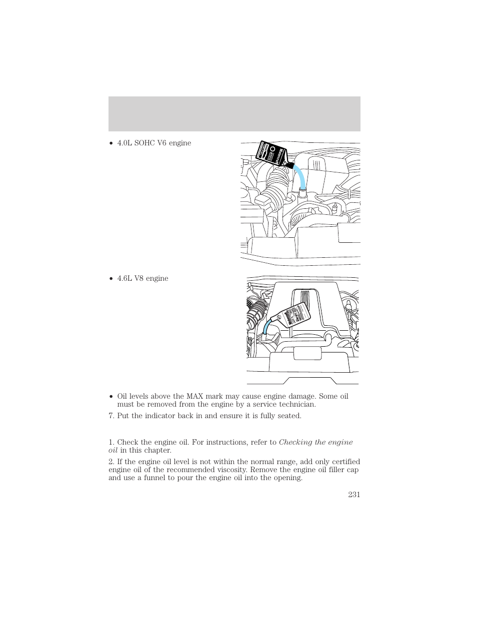 Maintenance and specifications | FORD 2003 Explorer v.3 User Manual | Page 231 / 280