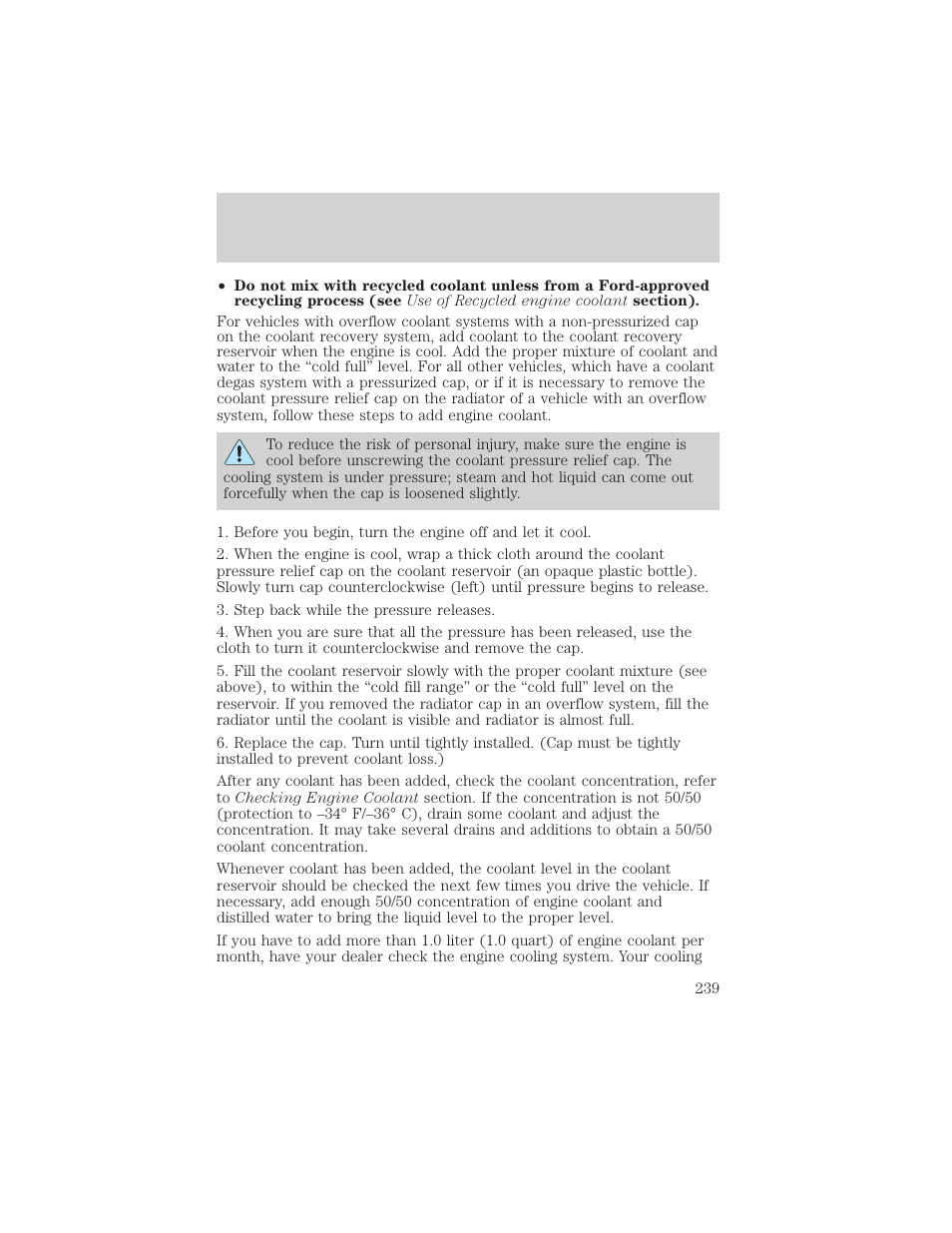 Maintenance and specifications | FORD 2003 Explorer v.3 User Manual | Page 239 / 280