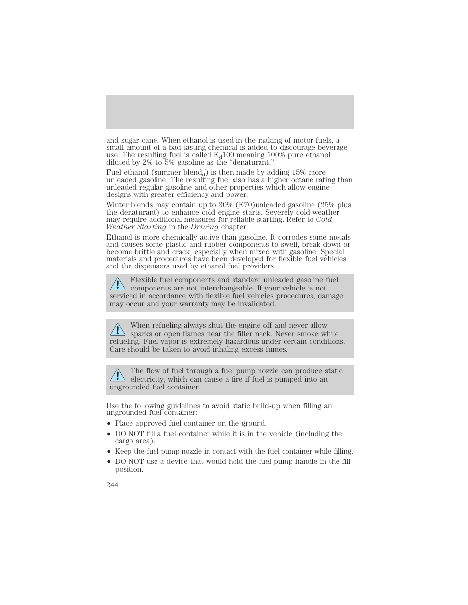 Maintenance and specifications | FORD 2003 Explorer v.3 User Manual | Page 244 / 280