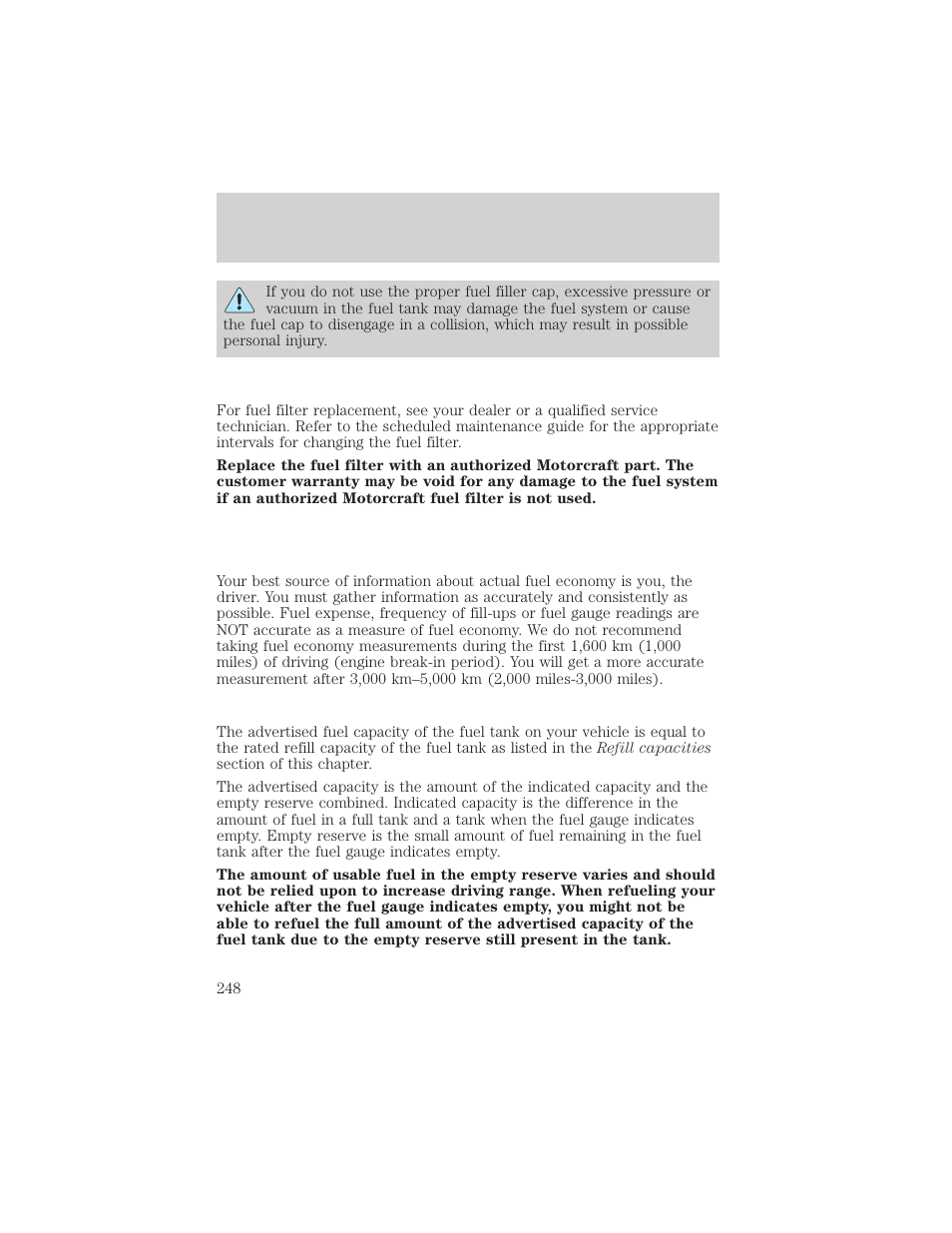 Maintenance and specifications | FORD 2003 Explorer v.3 User Manual | Page 248 / 280