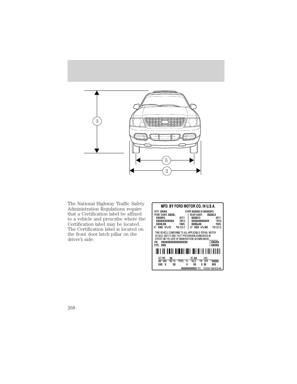 Maintenance and specifications | FORD 2003 Explorer v.3 User Manual | Page 268 / 280