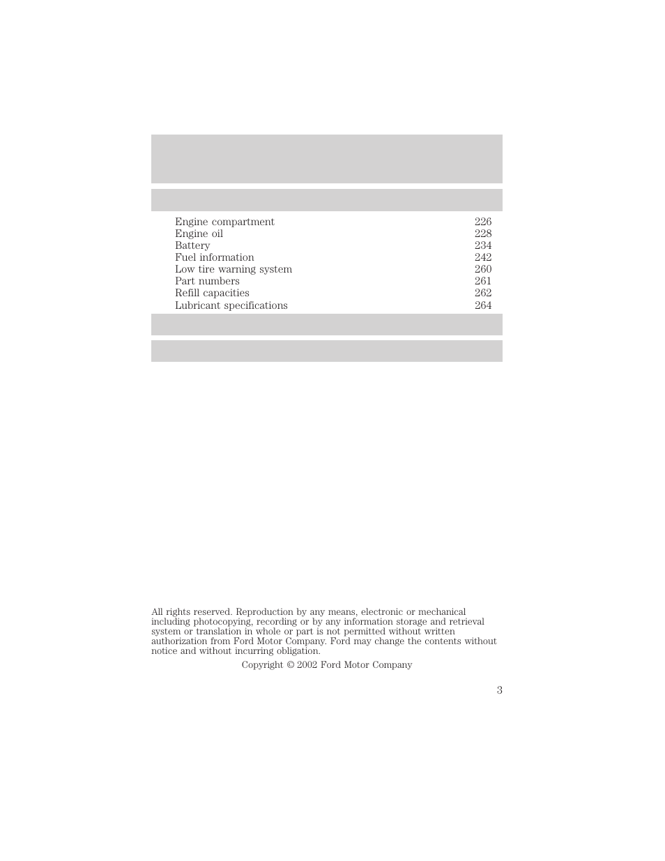 FORD 2003 Explorer v.3 User Manual | Page 3 / 280