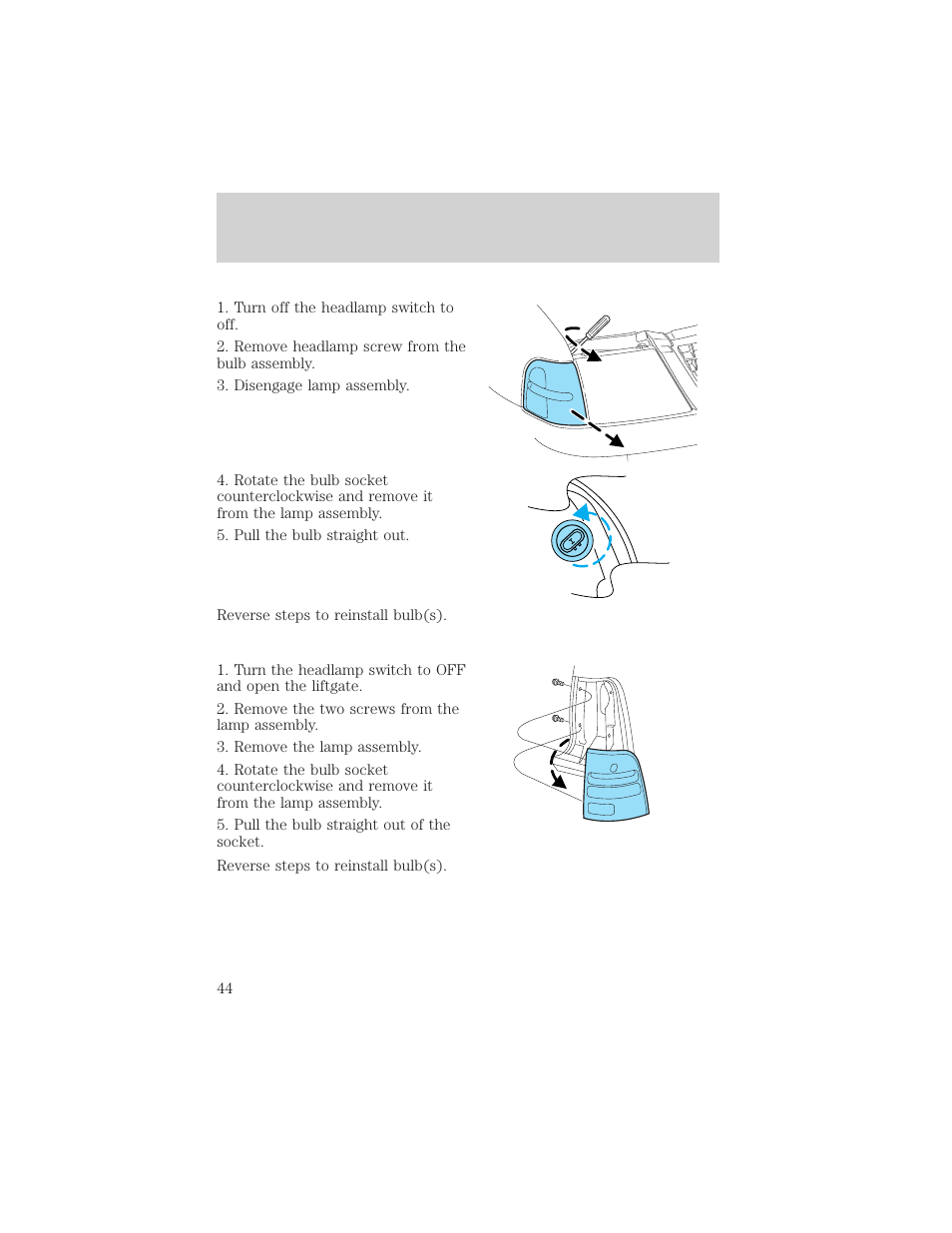 Lights | FORD 2003 Explorer v.3 User Manual | Page 44 / 280