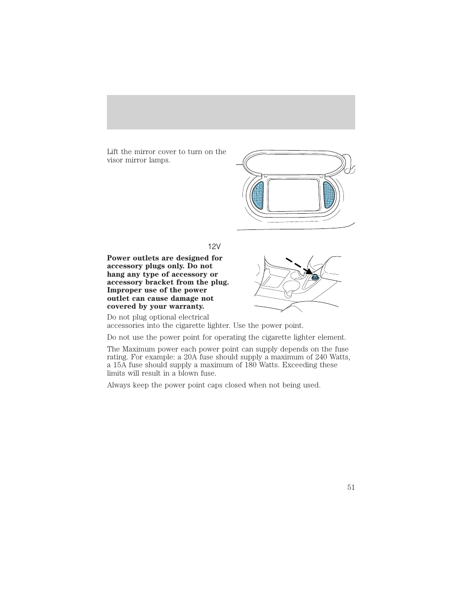 Driver controls | FORD 2003 Explorer v.3 User Manual | Page 51 / 280