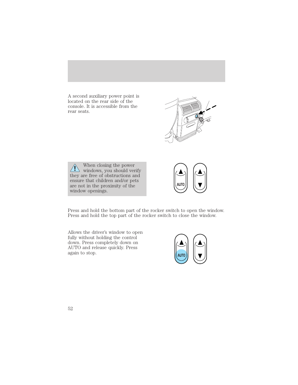 Driver controls | FORD 2003 Explorer v.3 User Manual | Page 52 / 280