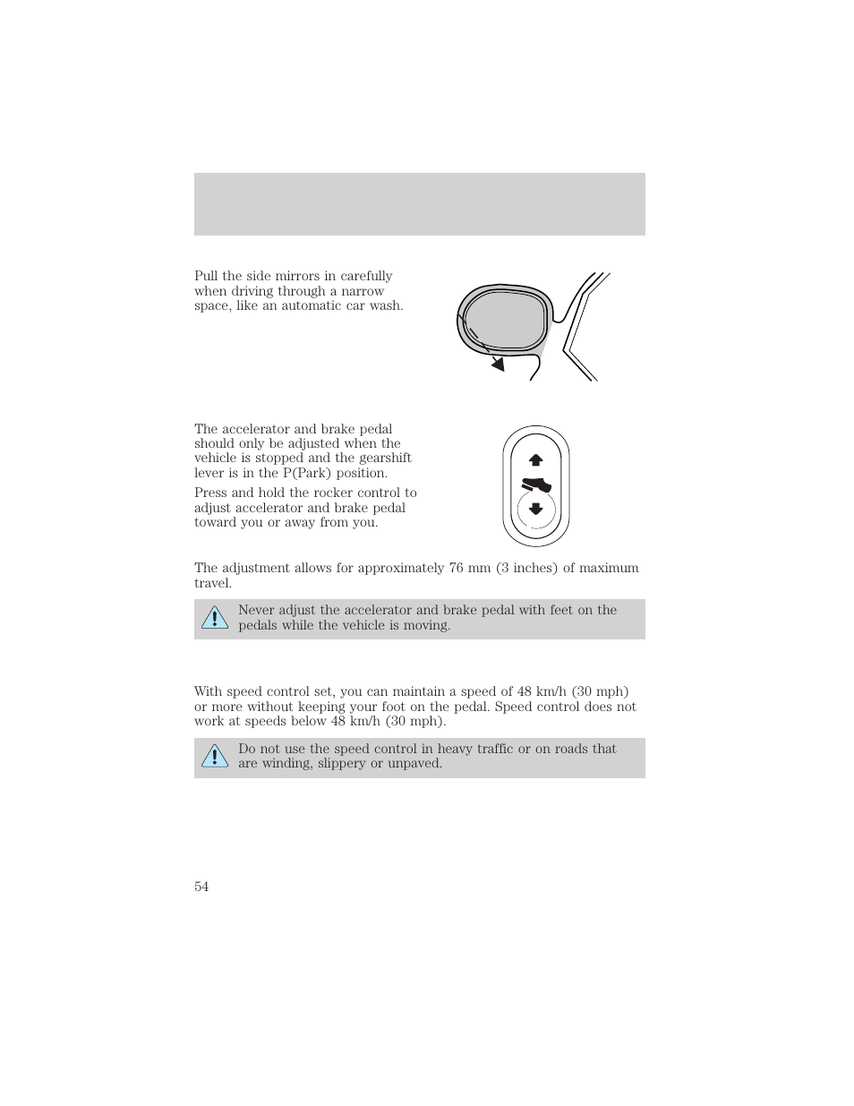 Driver controls | FORD 2003 Explorer v.3 User Manual | Page 54 / 280