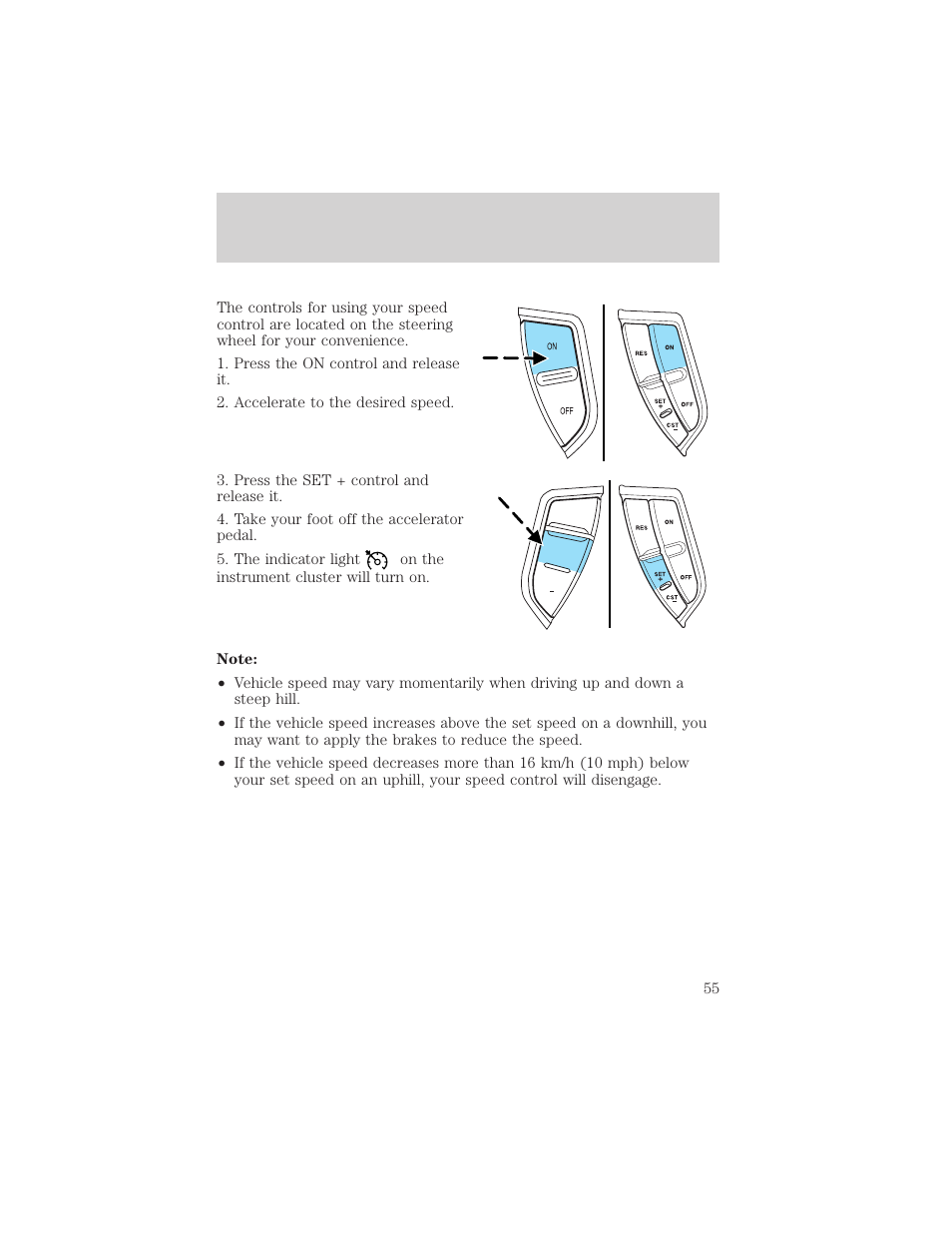 Driver controls | FORD 2003 Explorer v.3 User Manual | Page 55 / 280