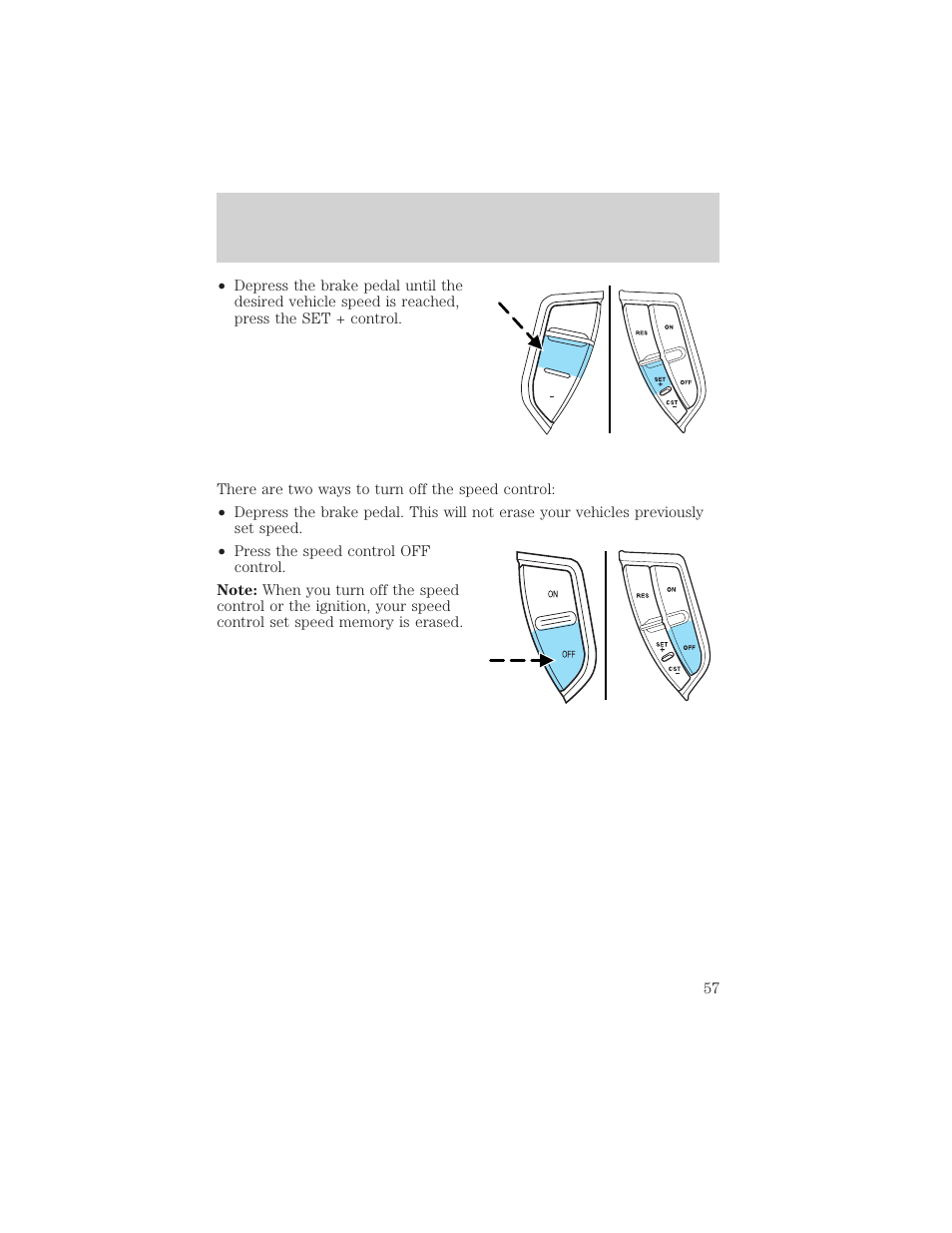 Driver controls | FORD 2003 Explorer v.3 User Manual | Page 57 / 280