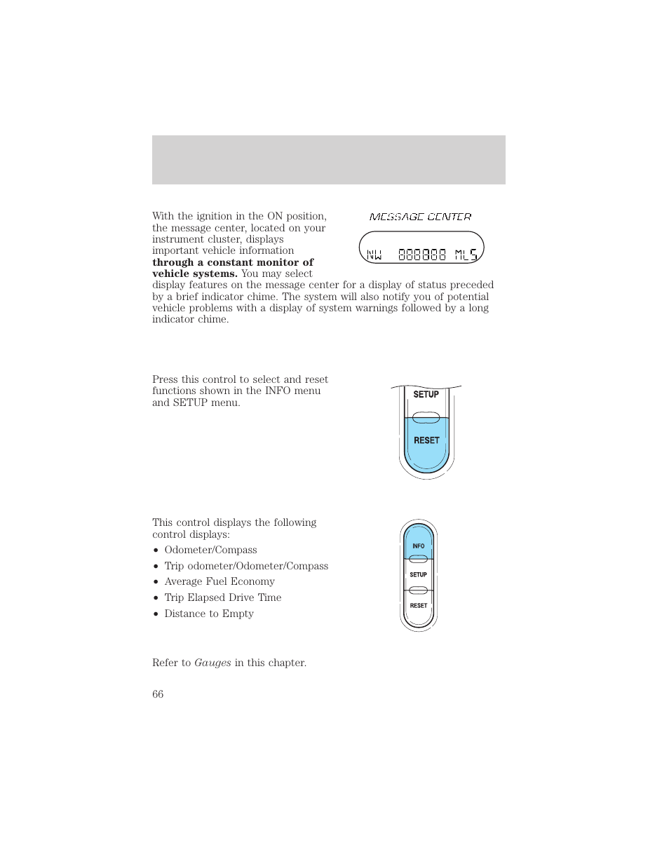 Driver controls | FORD 2003 Explorer v.3 User Manual | Page 66 / 280