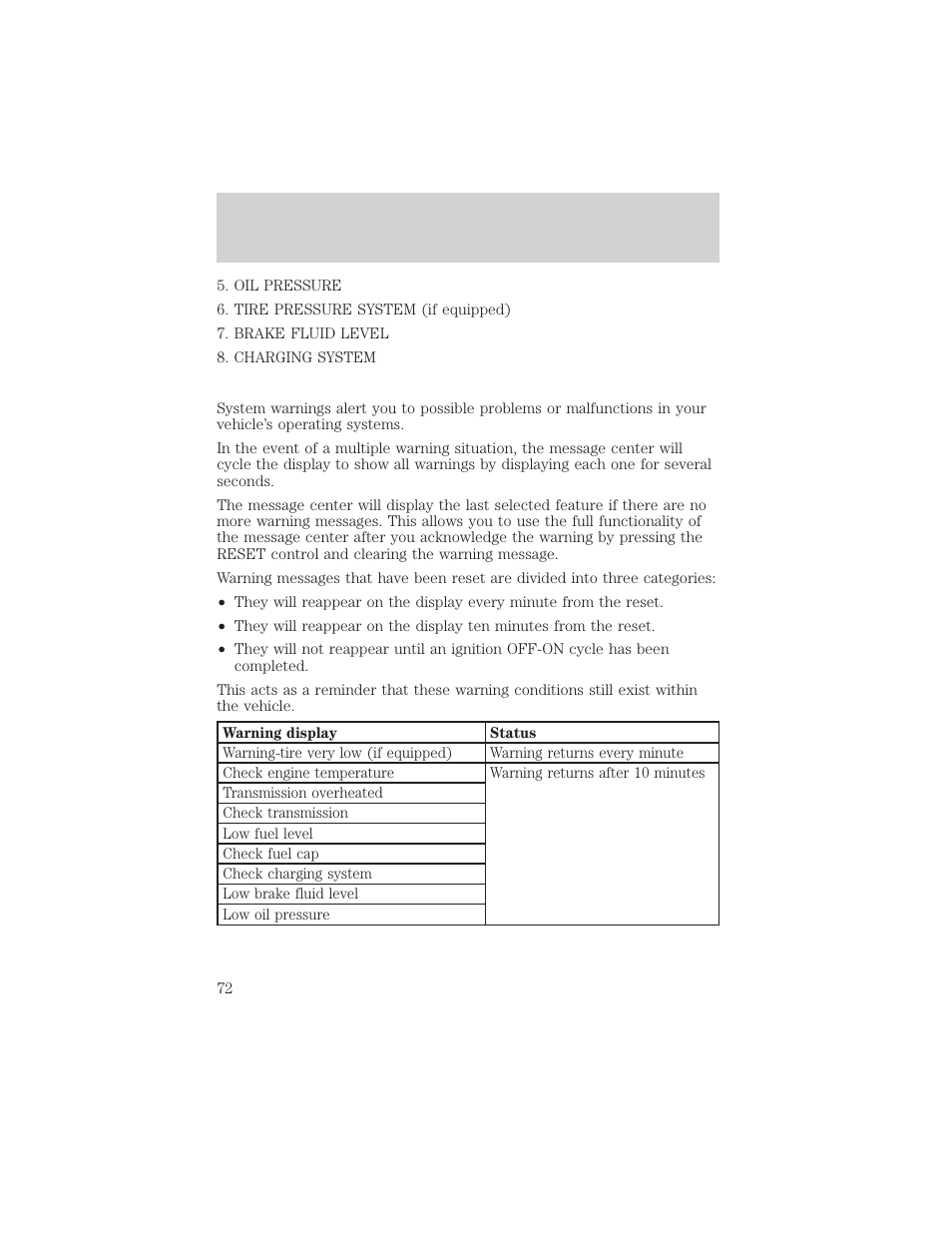 Driver controls | FORD 2003 Explorer v.3 User Manual | Page 72 / 280