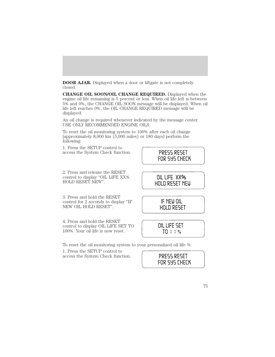 Driver controls | FORD 2003 Explorer v.3 User Manual | Page 75 / 280