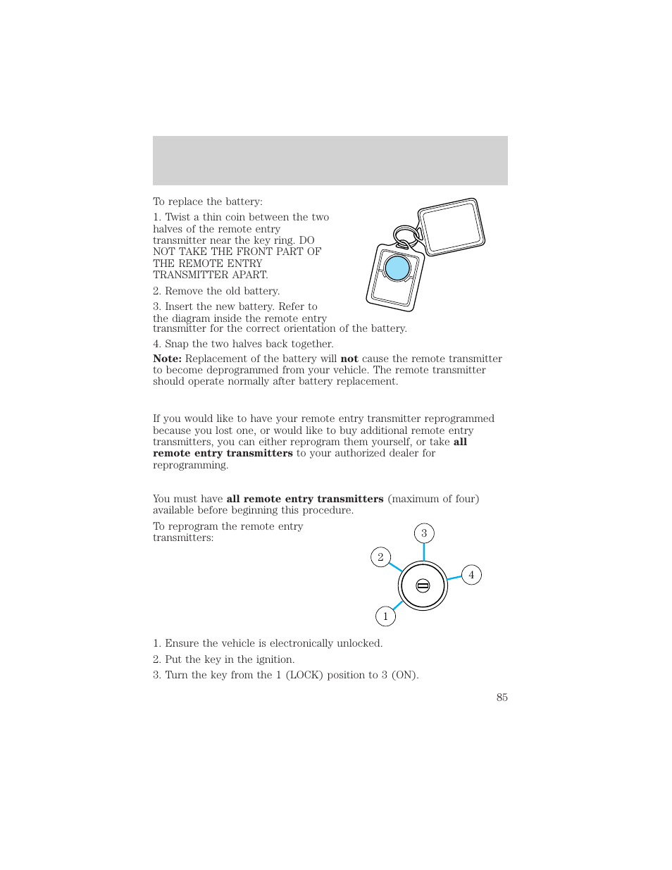 Locks and security | FORD 2003 Explorer v.3 User Manual | Page 85 / 280