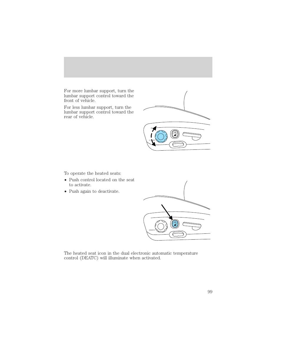 Seating and safety restraints | FORD 2003 Explorer v.3 User Manual | Page 99 / 280