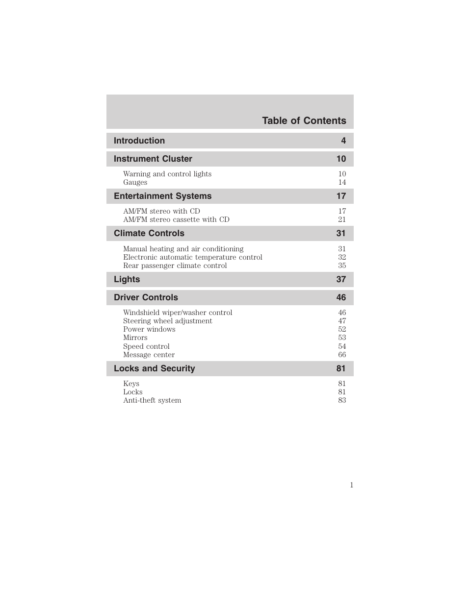 FORD 2003 Explorer v.4 User Manual | 280 pages
