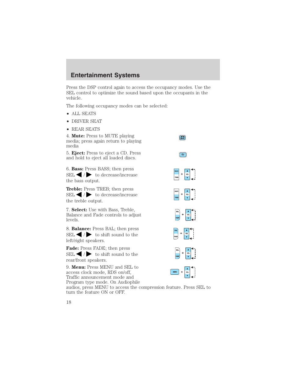 Entertainment systems | FORD 2003 Explorer v.4 User Manual | Page 18 / 280